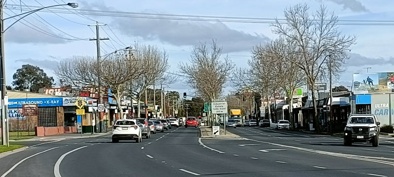 Kangaroo Flat CBD Facing South